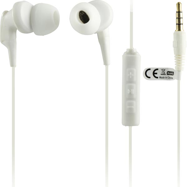 Deltaco HL116 iPhone In-ear Headphones, White